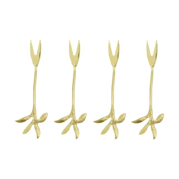 Serve serveringsgaffel 4-pakning - Antikk gull - House Doctor