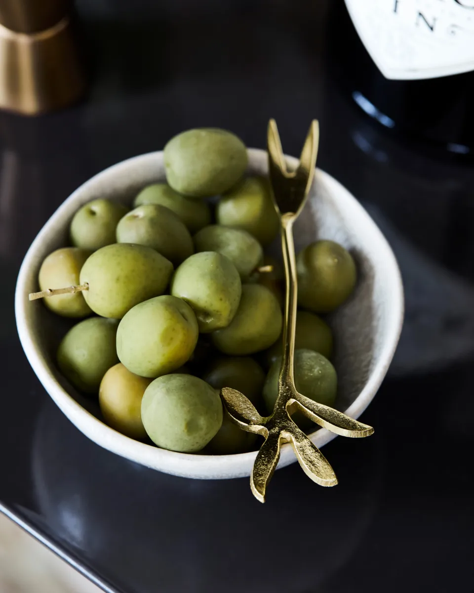 Serve serveringsgaffel 4-pakning, Antikk gull House Doctor