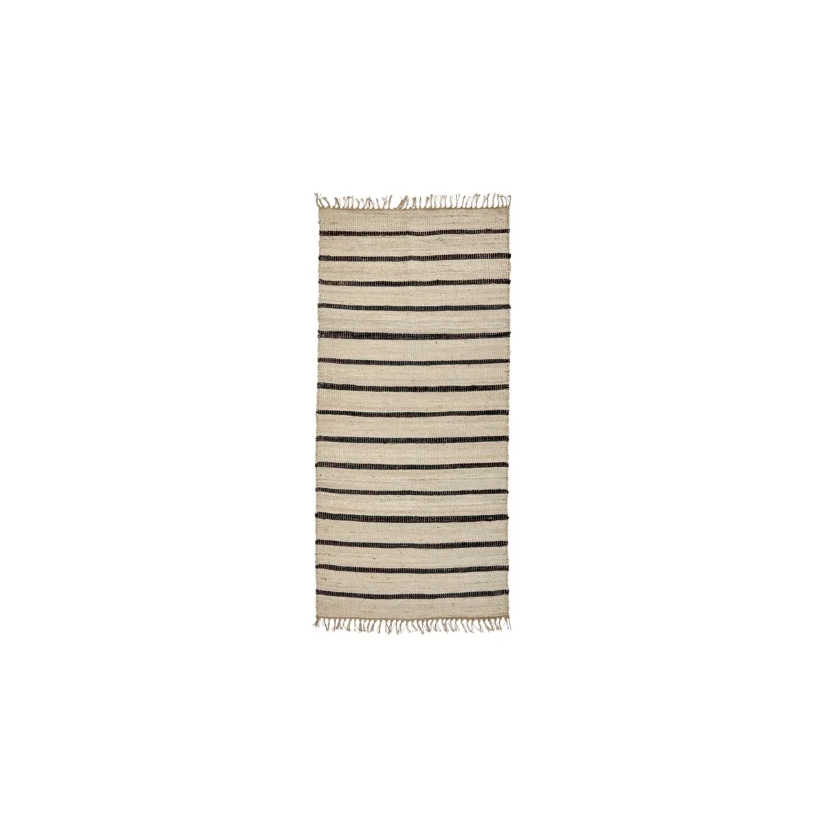 Sima teppe 90x200 cm, Svart-natur House Doctor