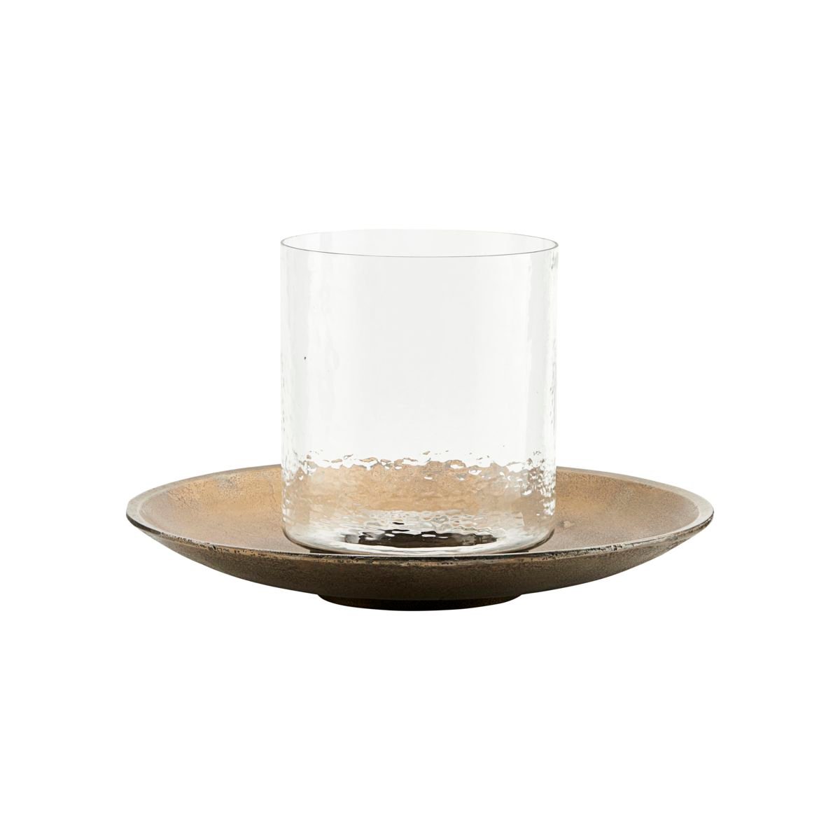 House Doctor Solapur lykt Ø50x35 cm Messing-glass