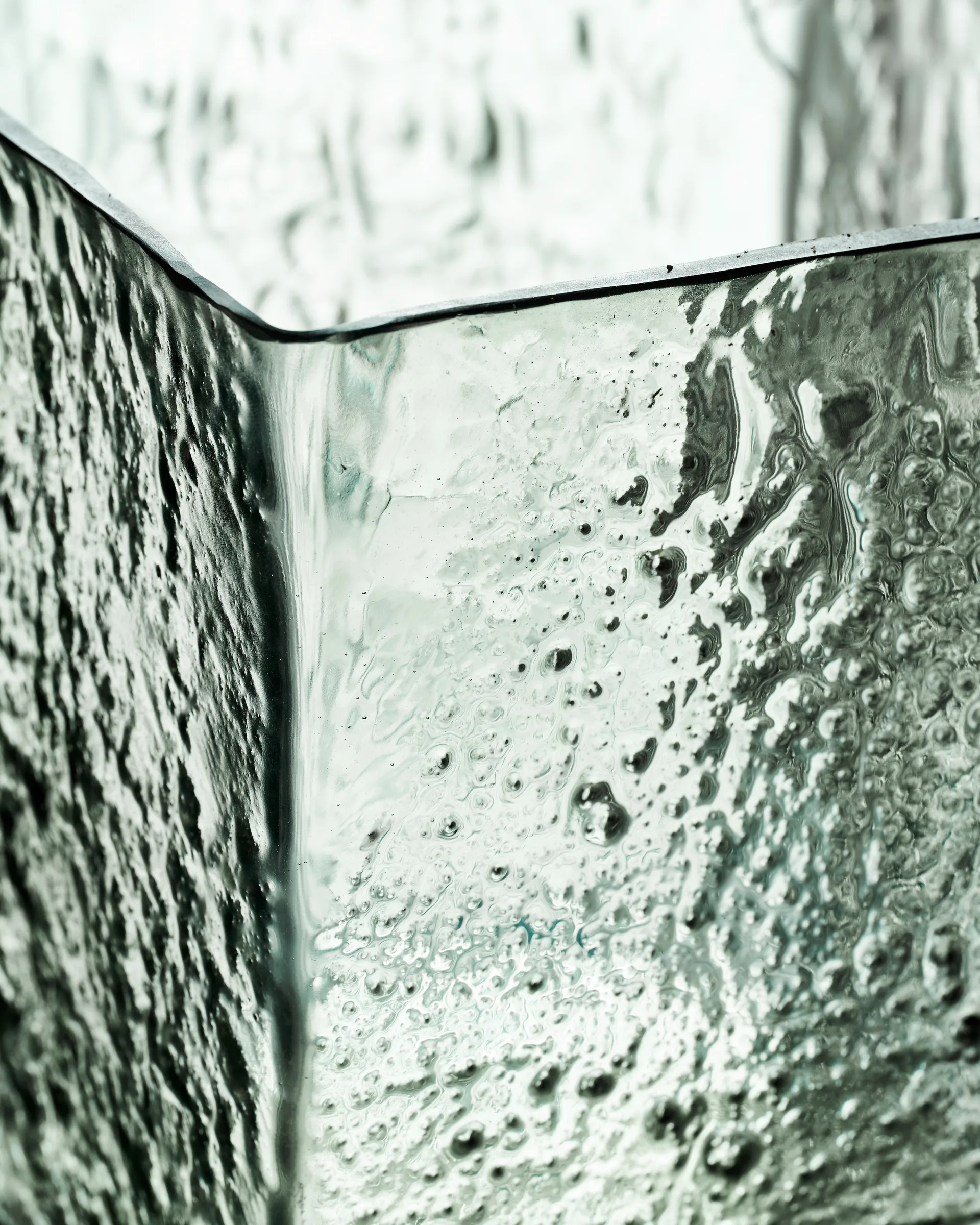 Square vase 18 x 18 cm, Lyseblå House Doctor