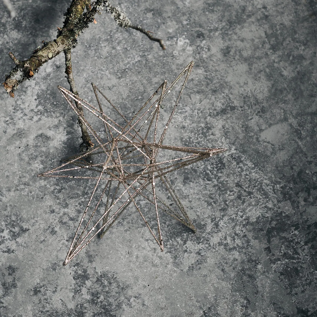 Star juledekorasjon 14 x 25 cm, Champagne House Doctor