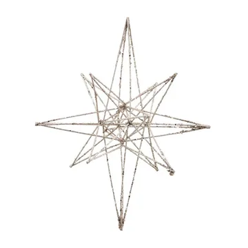 Star juledekorasjon 21 x 35 cm - Champagne - House Doctor