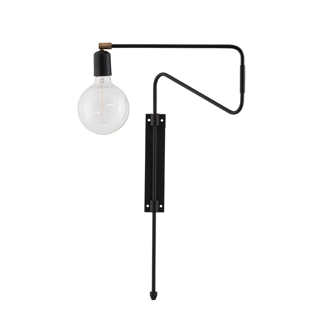 House Doctor Swing vegglampe svart liten, 35 cm