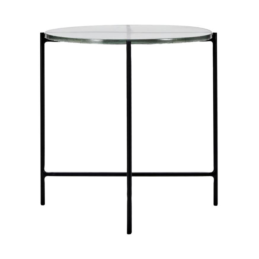 House Doctor Tamu sidebord Ø40x40 cm Svart-glass