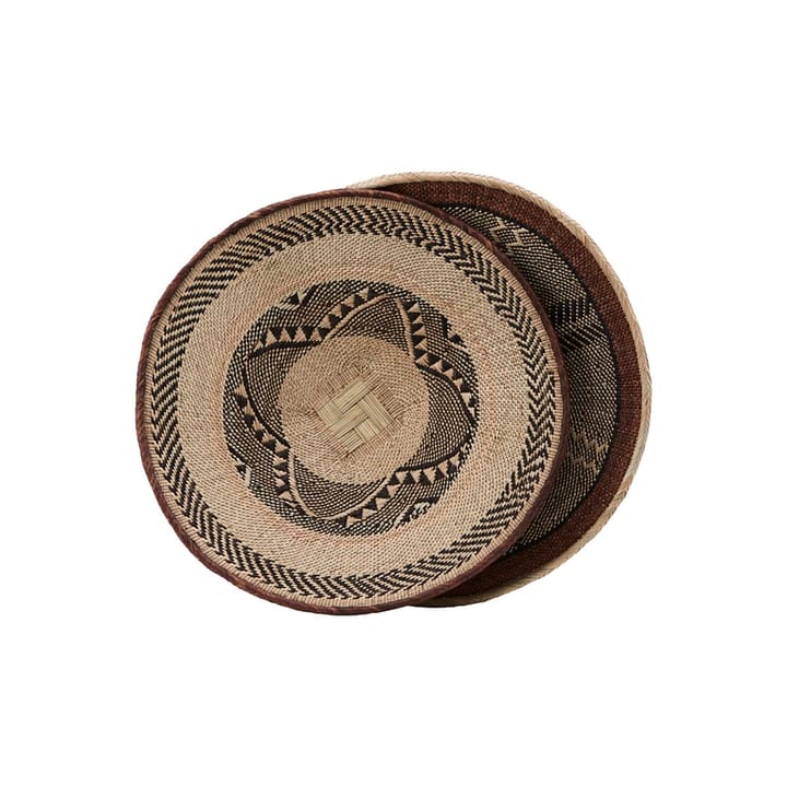 Tonga kurv Ø45 cm sett av 2, Natur-svart House Doctor