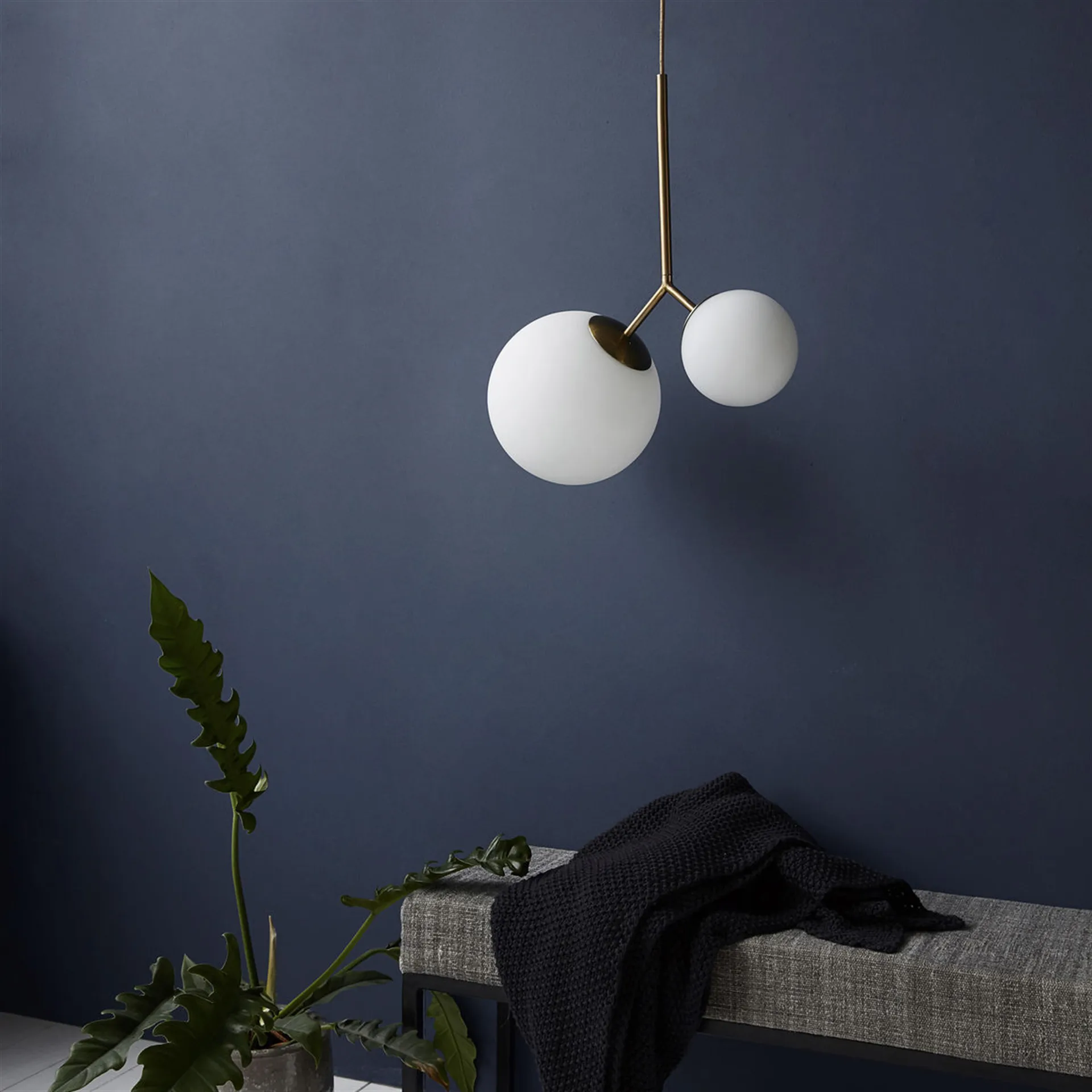 Twice taklampe, opalglass House Doctor
