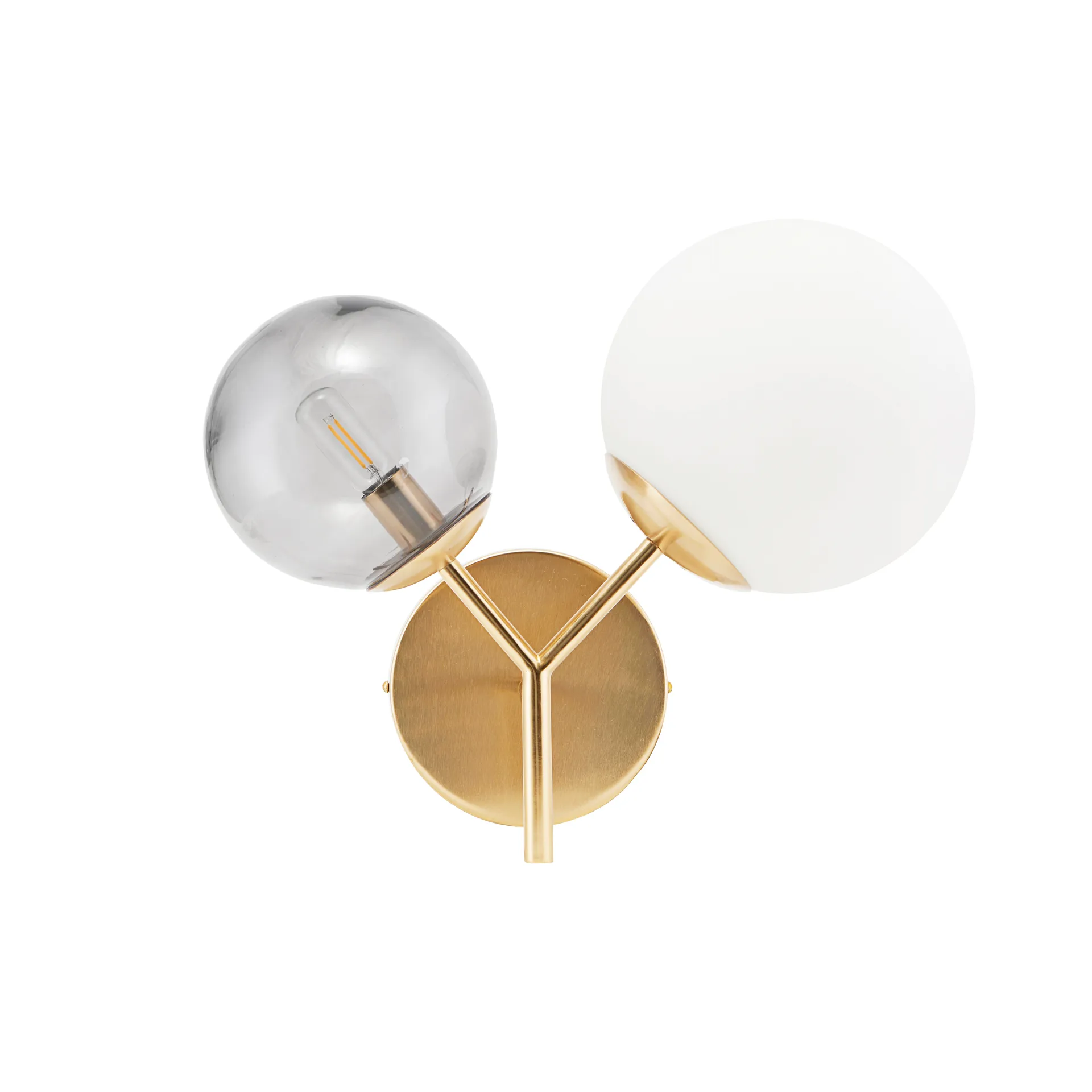 Twice vegglampe, Messing House Doctor
