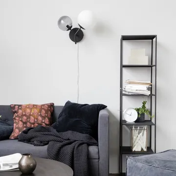 Twice vegglampe - Svart - House Doctor