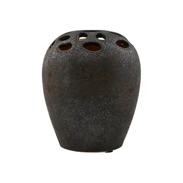 Varios vase 19 cm - Svart - House Doctor