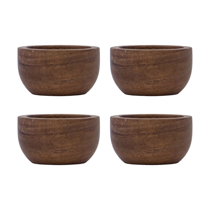 Wood eggeglass 4-pakning - Natur - House Doctor