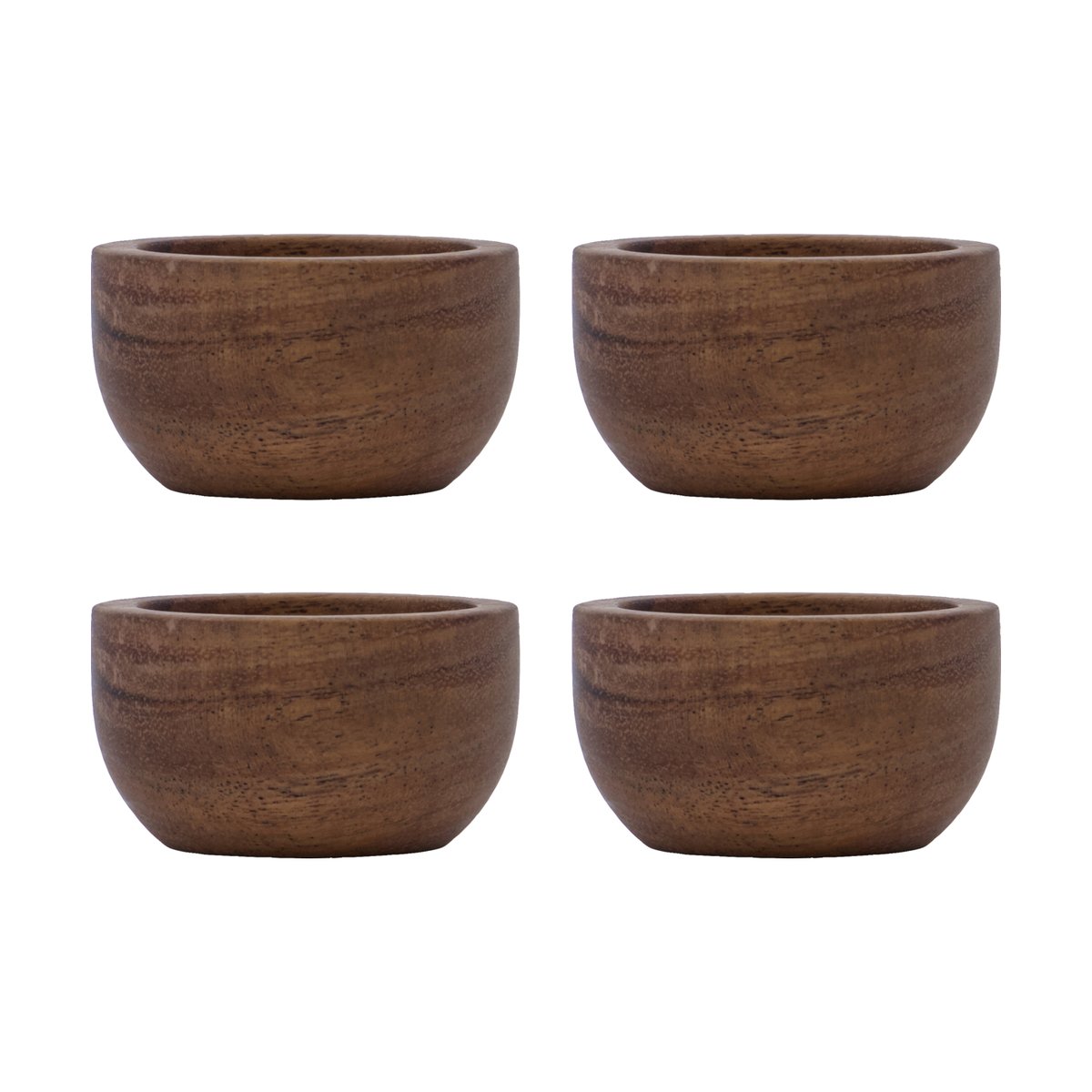House Doctor - Wood eggeglass 5x3 cm 4 stk natur