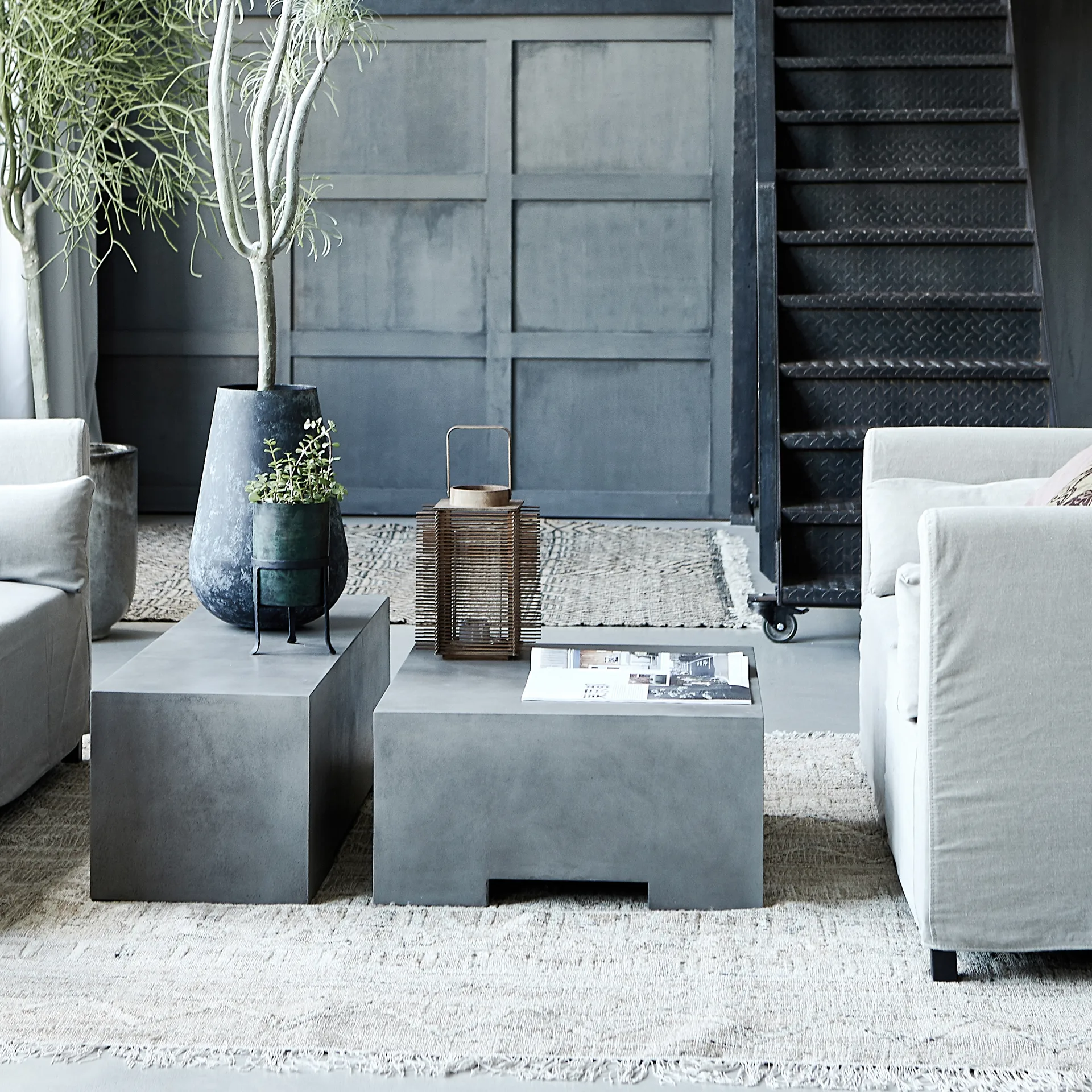 Wowe gulvteppe 180x180 cm, Beige House Doctor