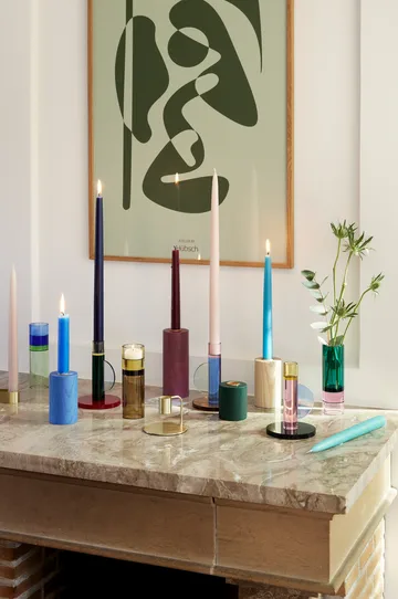 Astro lysestake - Pink - Hübsch Interior