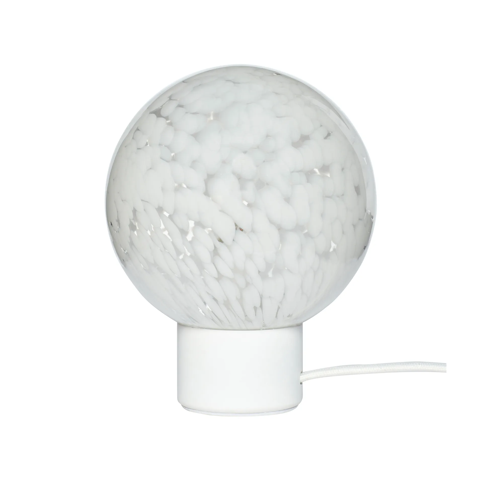 Bordlampe Ø15 cm, Metall-hvit Hübsch Interior