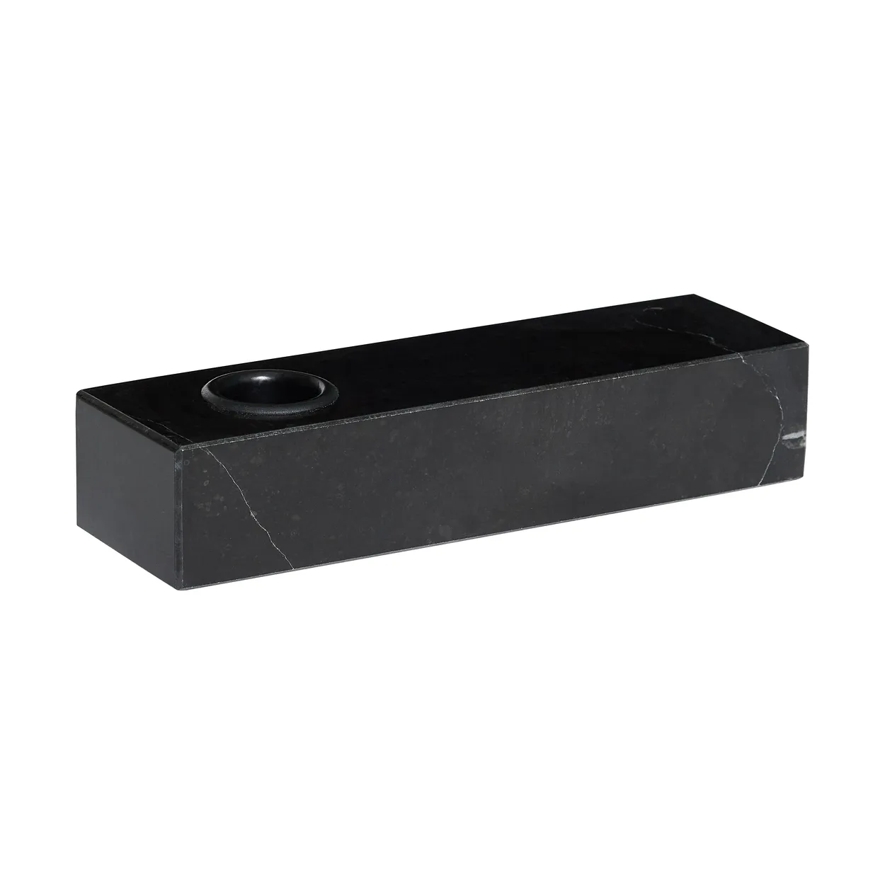 Hübsch Brick lysestake Black