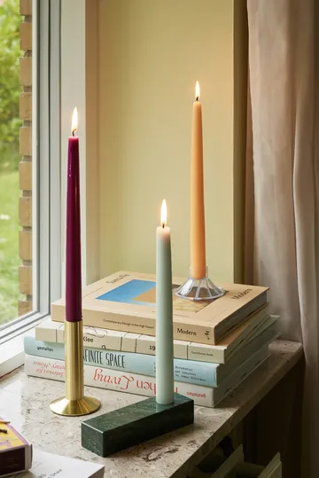 Brick lysestake - Green - Hübsch Interior