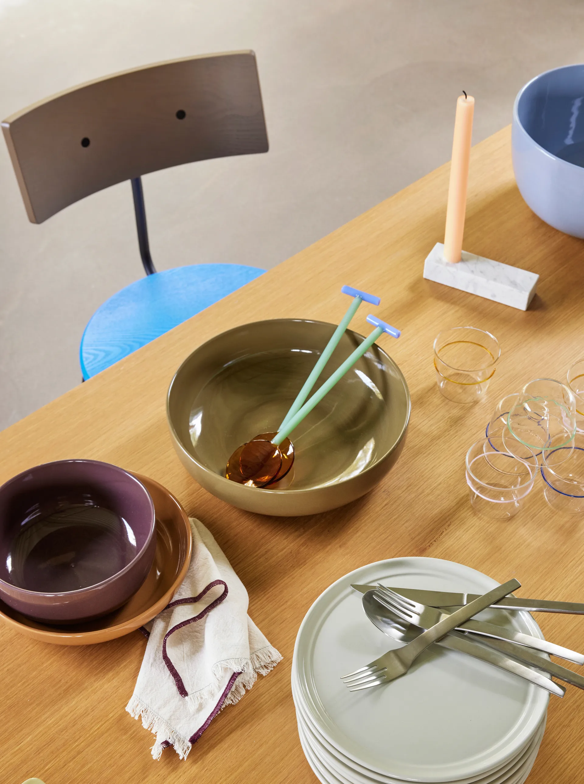 Brick lysestake, White Hübsch Interior