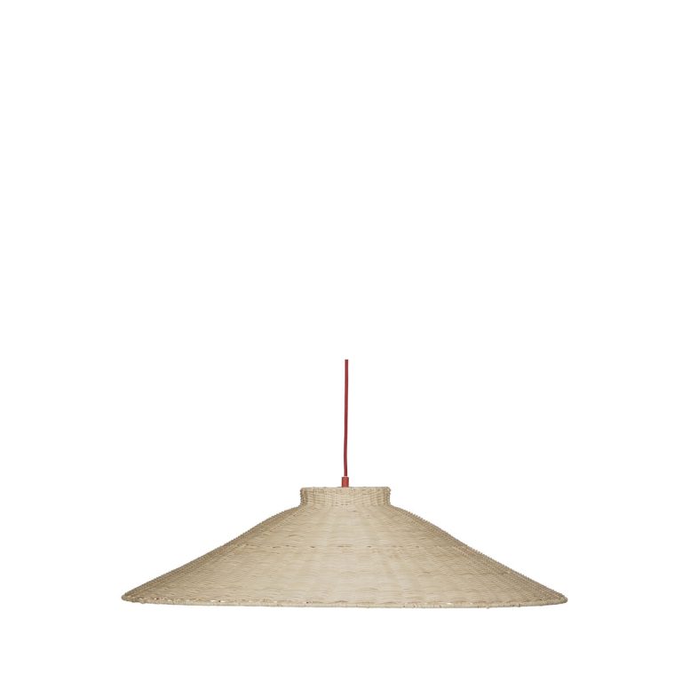Hübsch Chand taklampe Ø80 cm Rød-natur