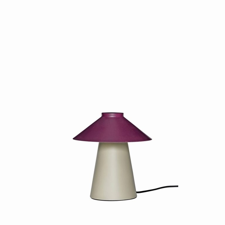 Hübsch Chipper bordlampe Ø25 cm Sand-burgundy
