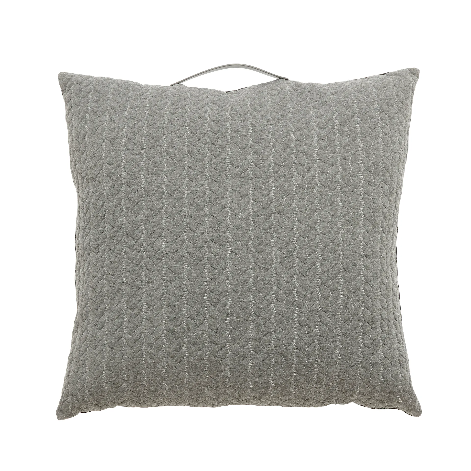 Dekorativ pute med håndtak 60x60 cm, Grå Hübsch Interior