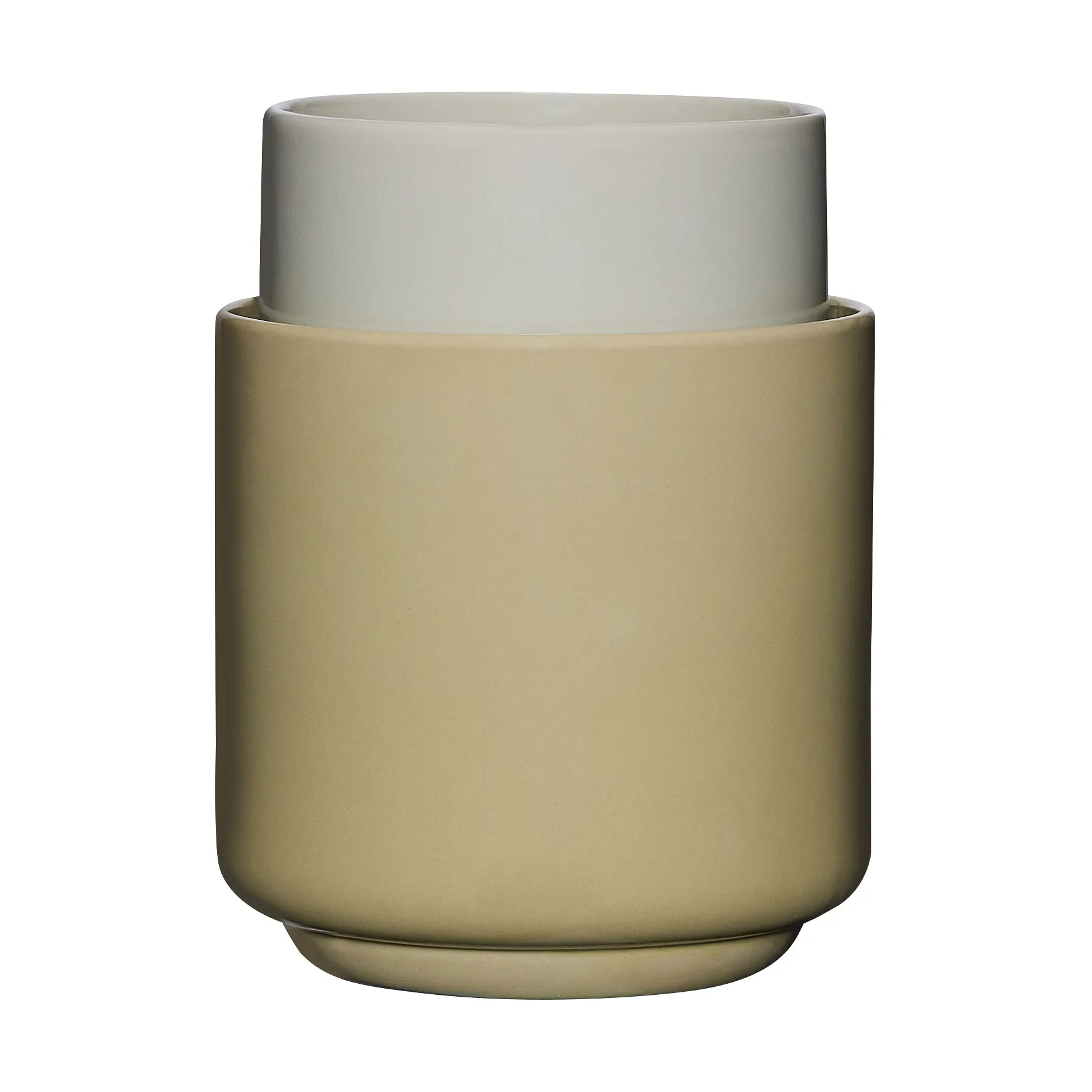Deux krukke sett 2 deler, Light green-sand Hübsch Interior
