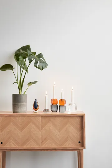 Gem lysestake - Orange-grey - Hübsch Interior