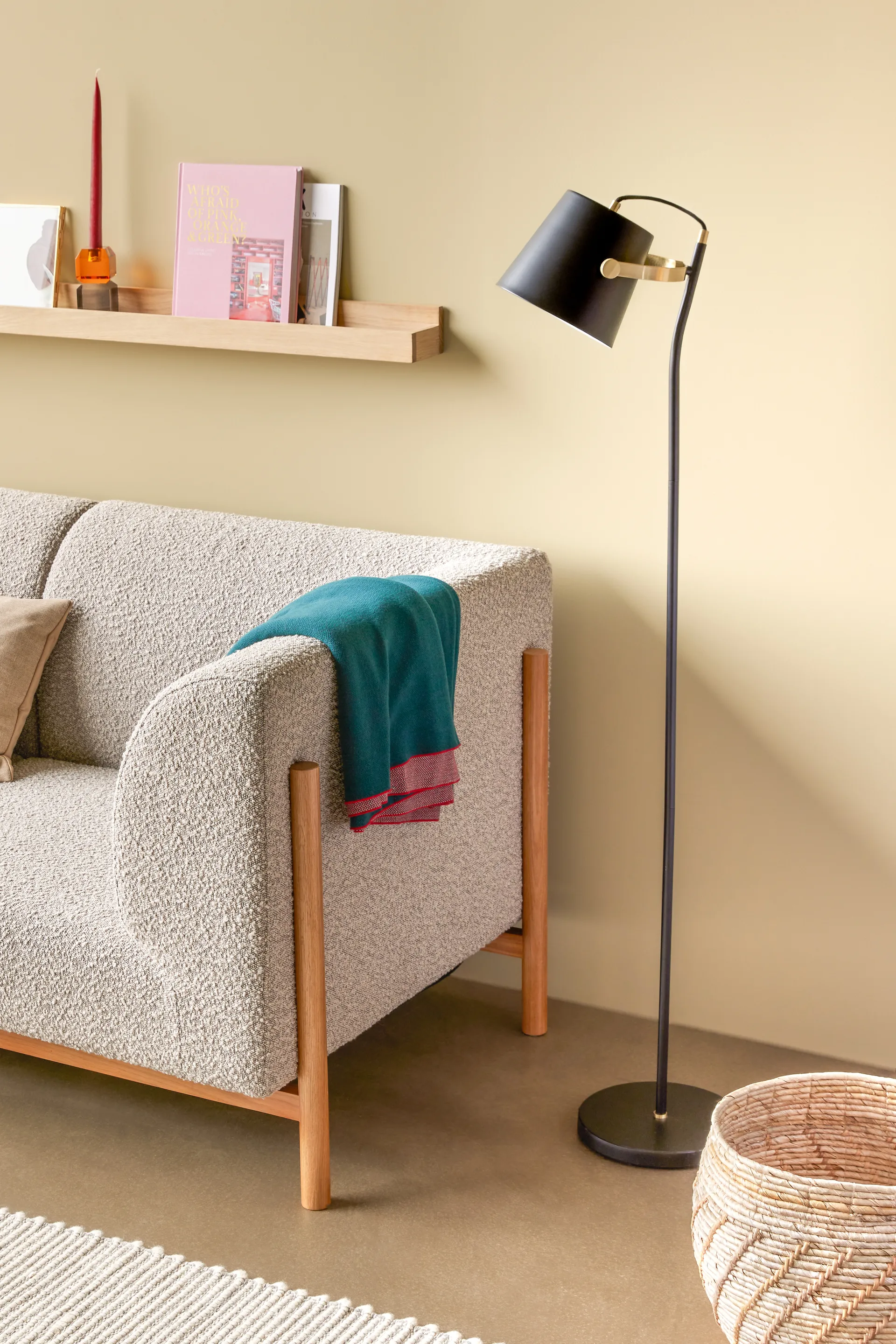 Gem lysestake, Orange-grey Hübsch Interior