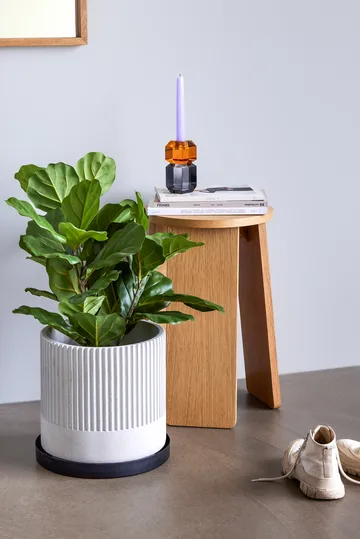 Gem lysestake - Orange-grey - Hübsch Interior