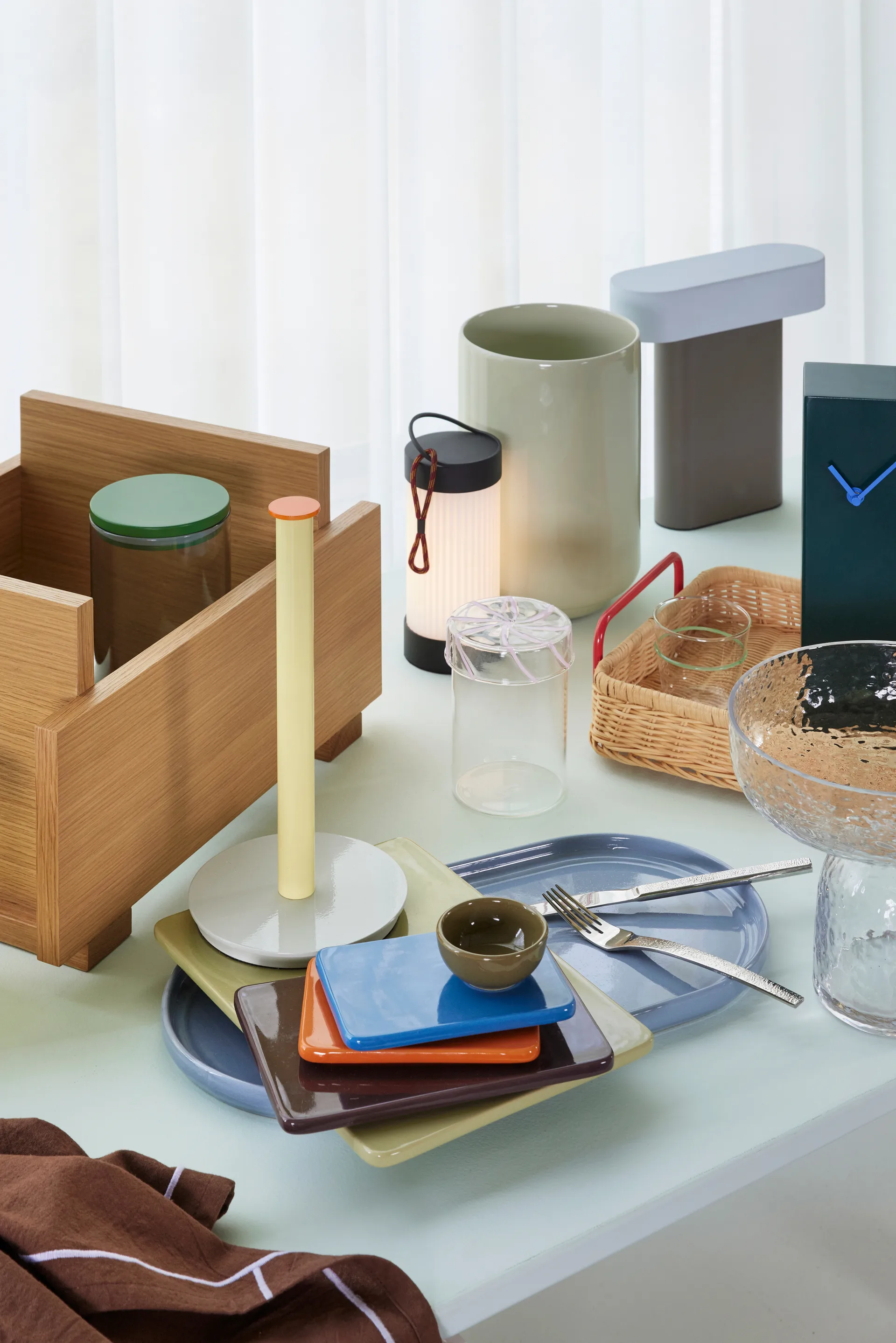 Heir oppbevaringskrukke glass medium, Pink Hübsch Interior