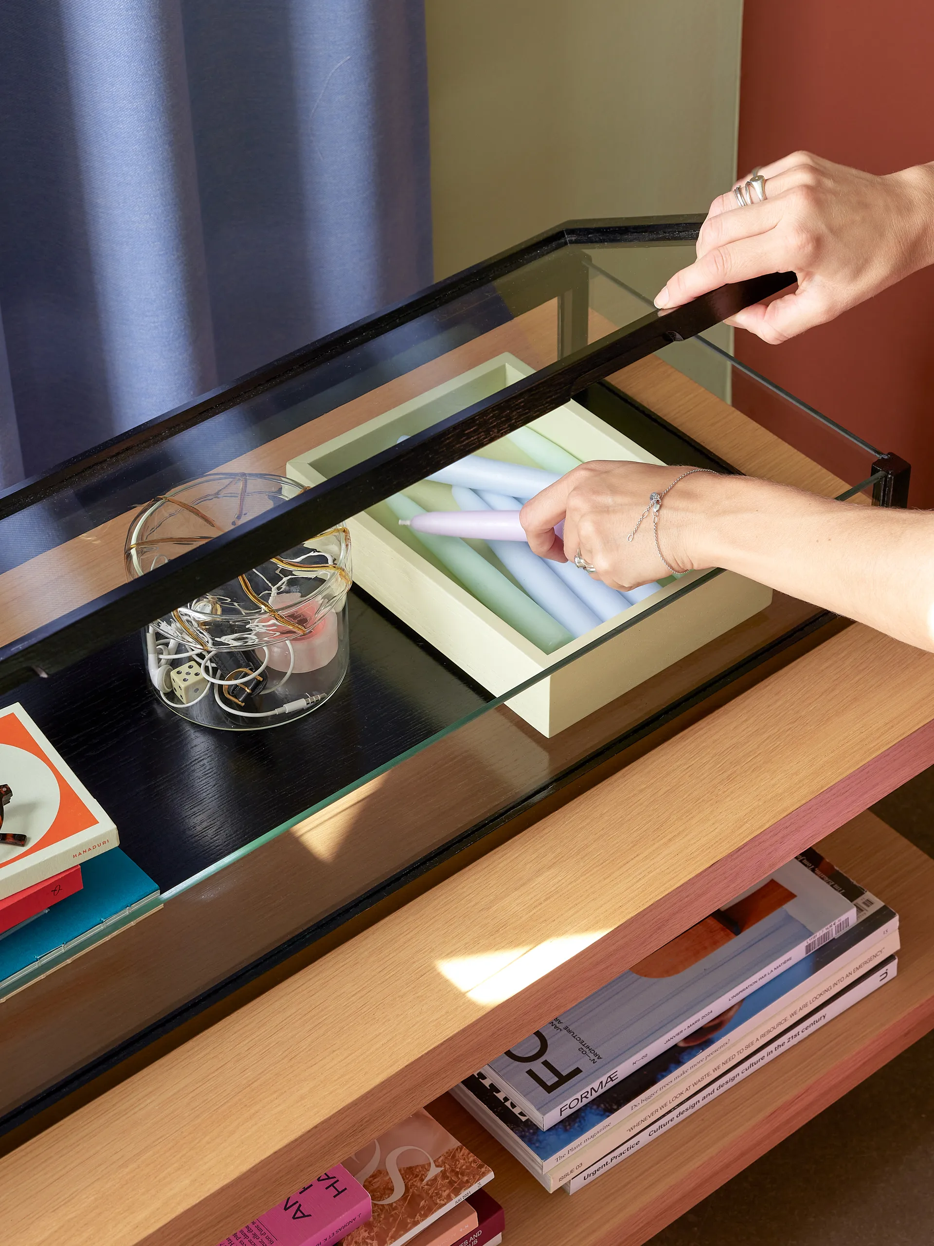 Heir oppbevaringskrukke lav, Yellow Hübsch Interior