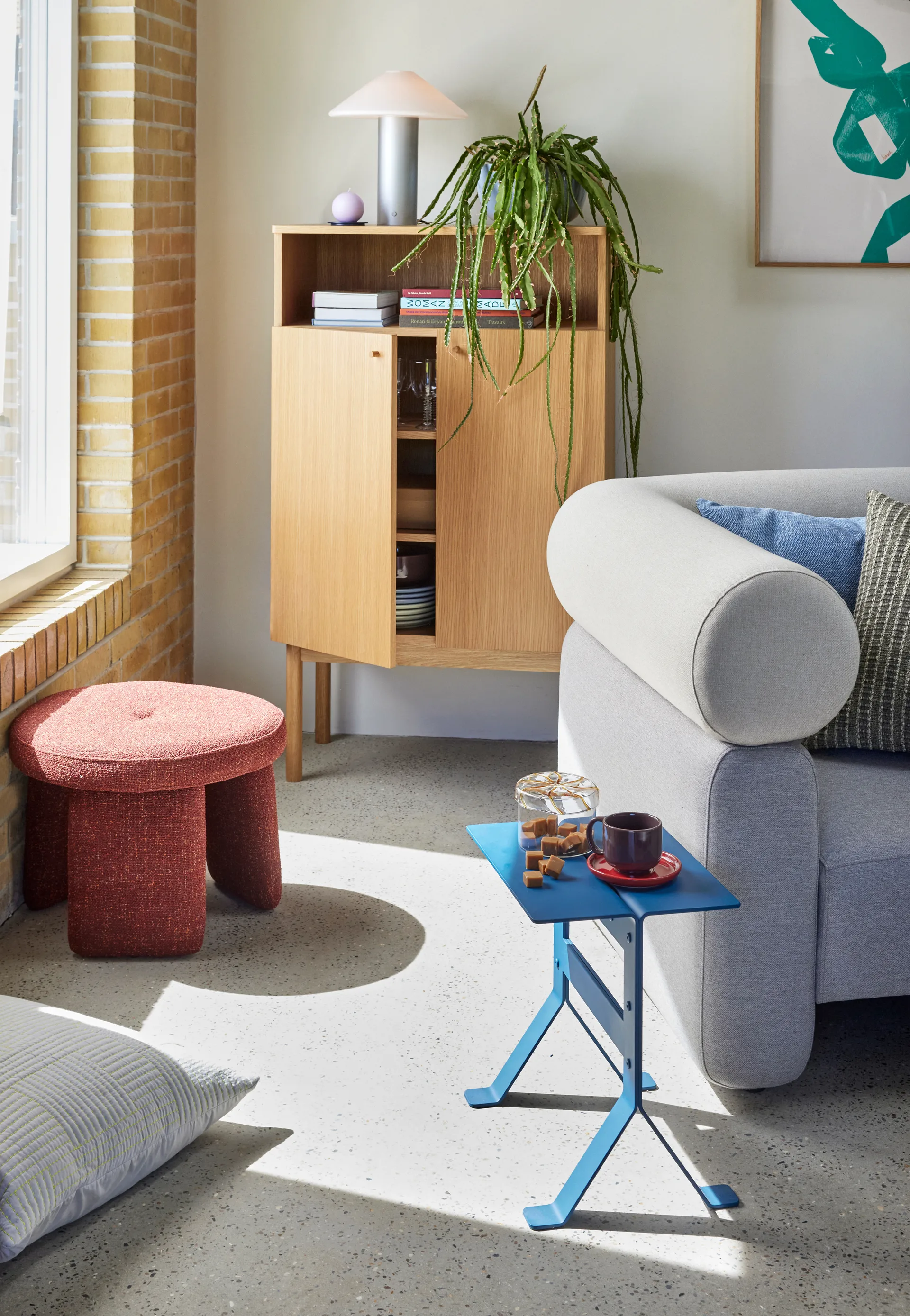 Heir oppbevaringskrukke lav, Yellow Hübsch Interior