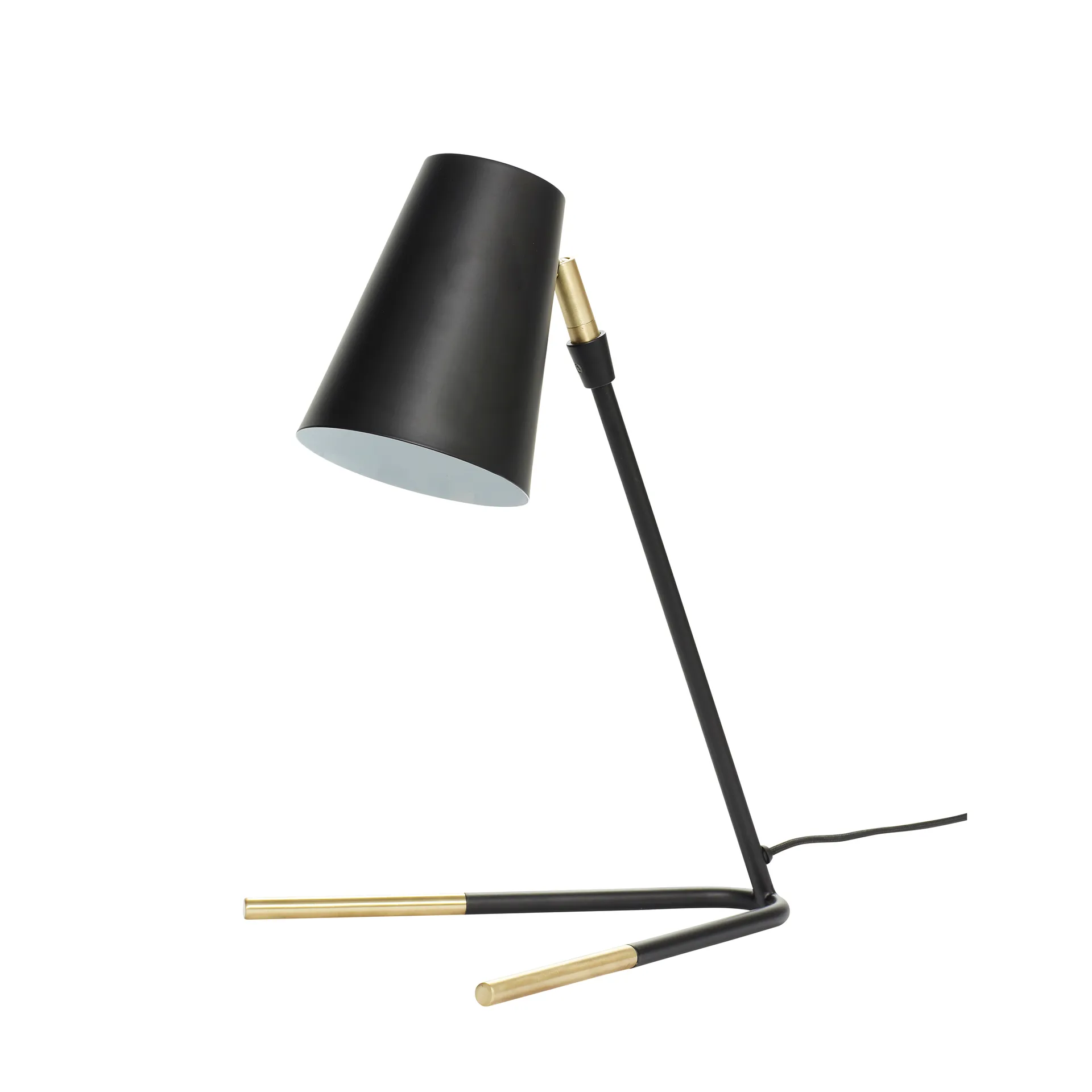 Hübsch bordlampe H46 cm, Messing-svart Hübsch Interior