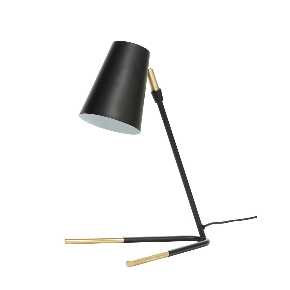 Hübsch Hübsch bordlampe H46 cm Messing-svart