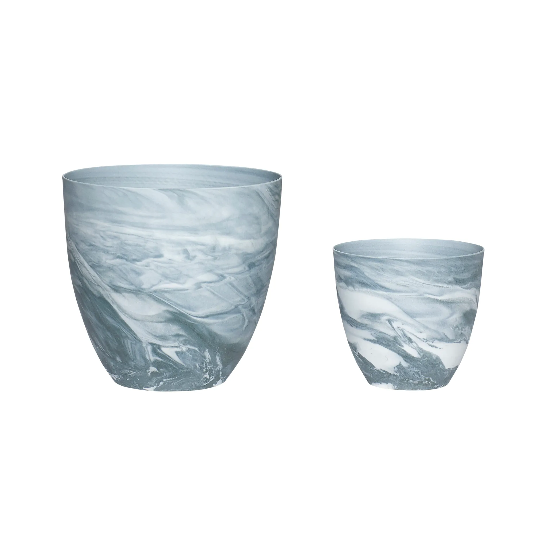 Hübsch lykt 2-pakning, Mørkegrå-hvit Hübsch Interior