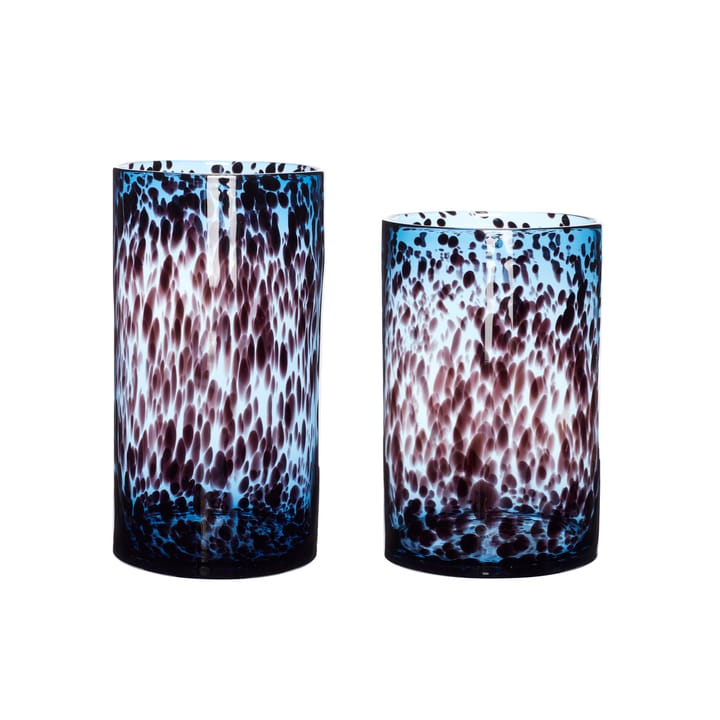 Hübsch Vase 2-pakning - Blå-bordeaux - Hübsch