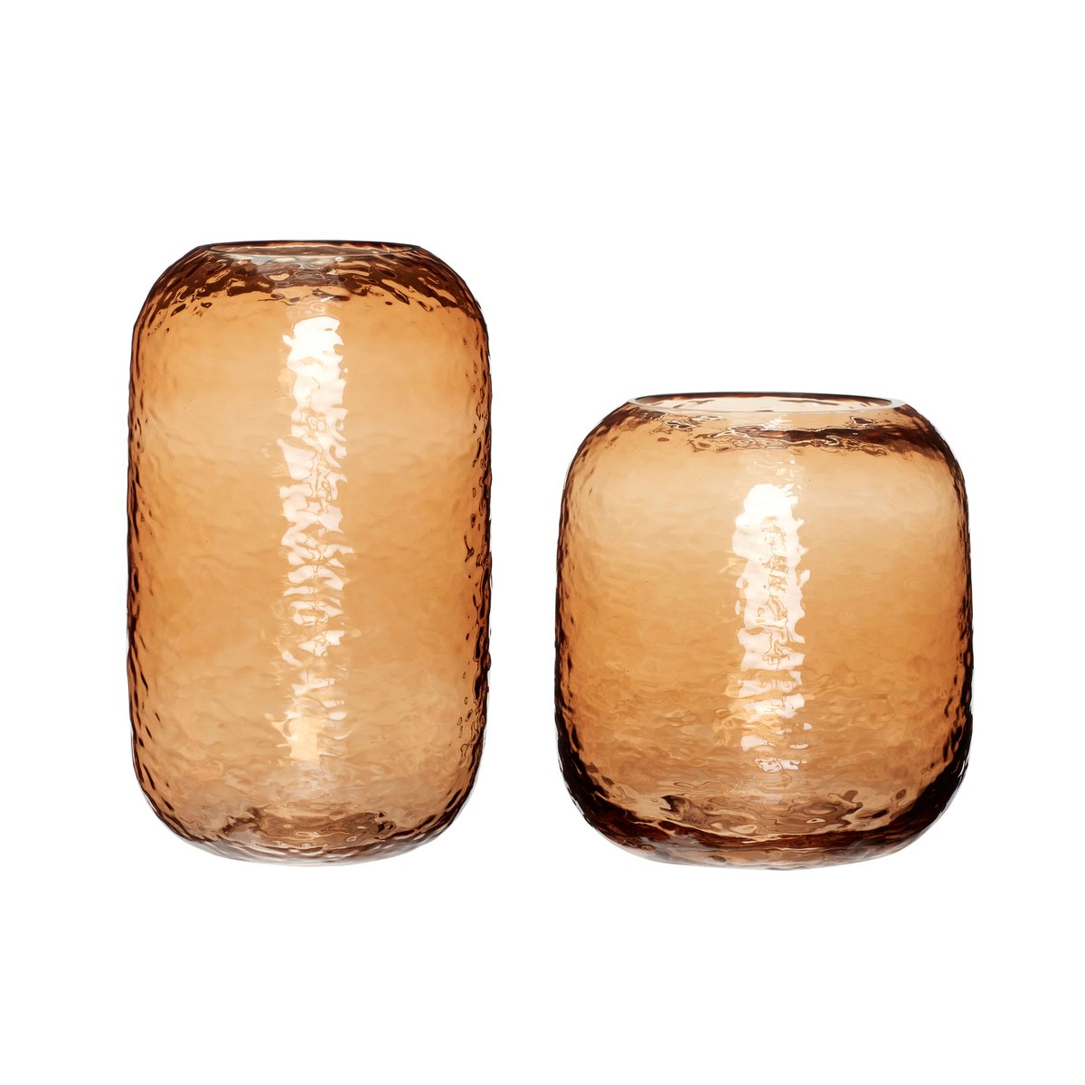 Hübsch Hübsch Vase 2-pakning Glas- rav