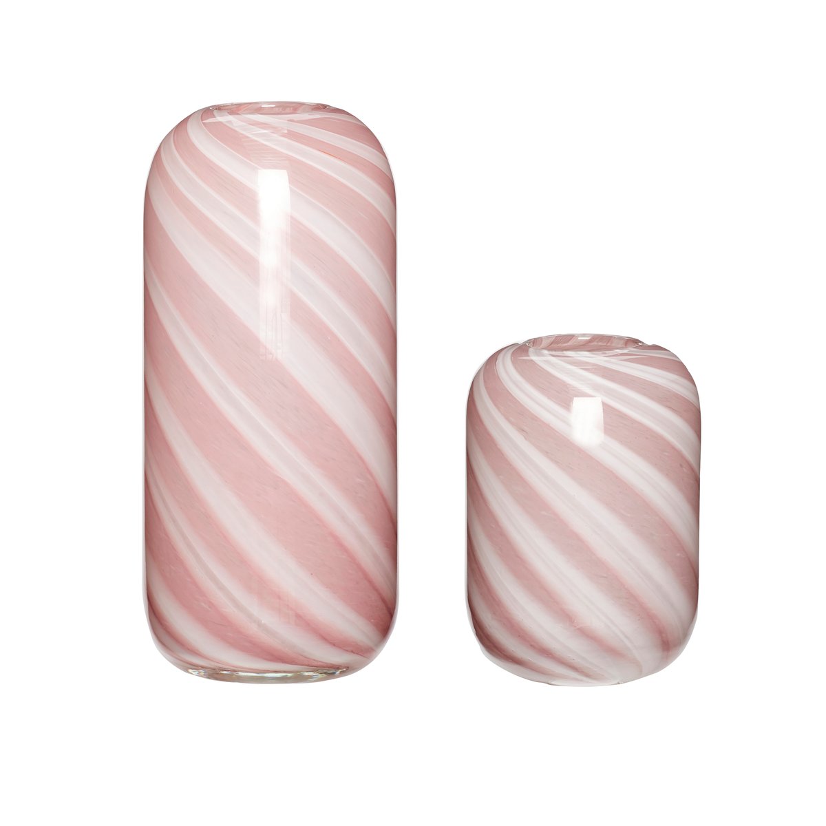 Hübsch Hübsch Vase 2-pakning Rosa-hvit