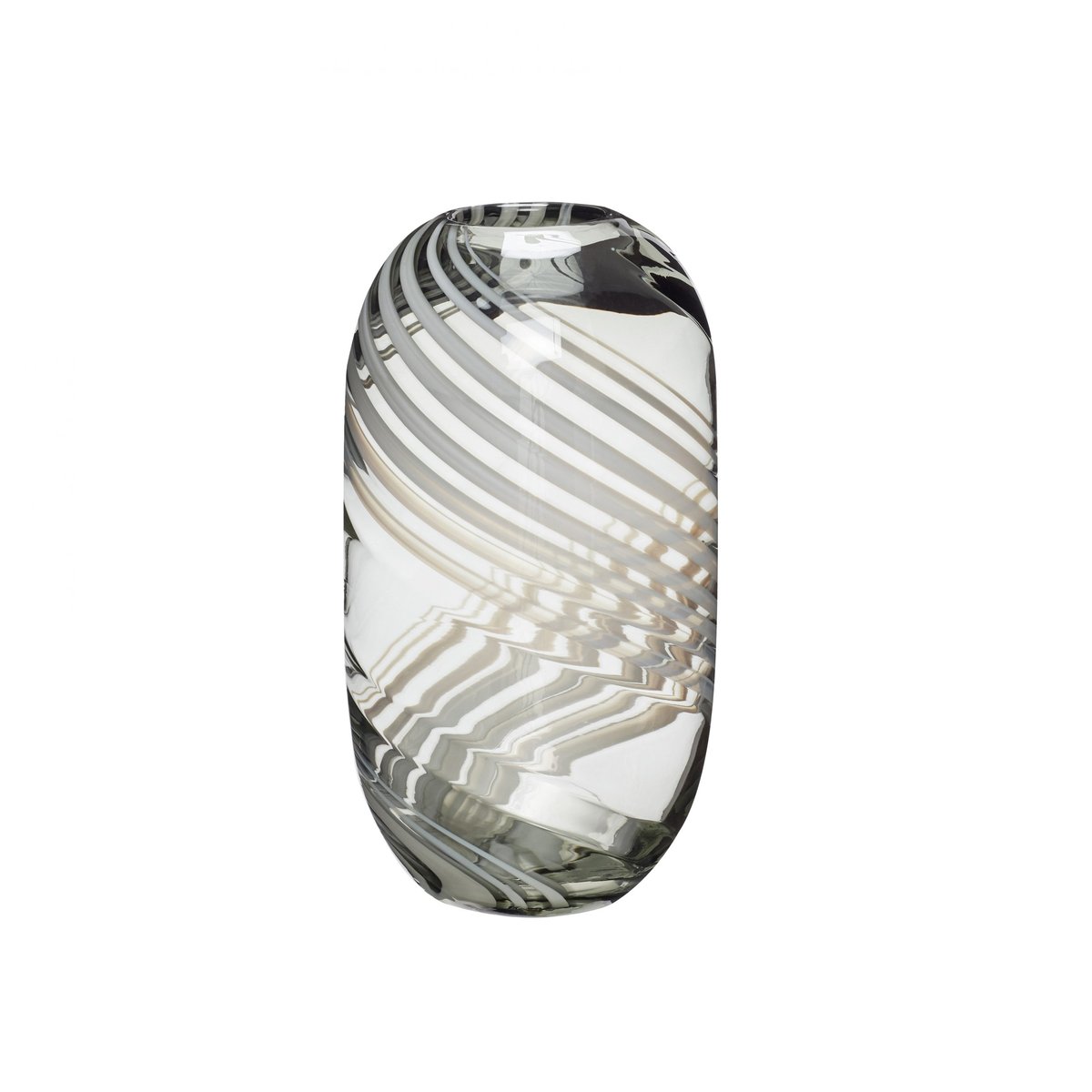 Hübsch Hübsch Vase 28 cm Grønn-hvit