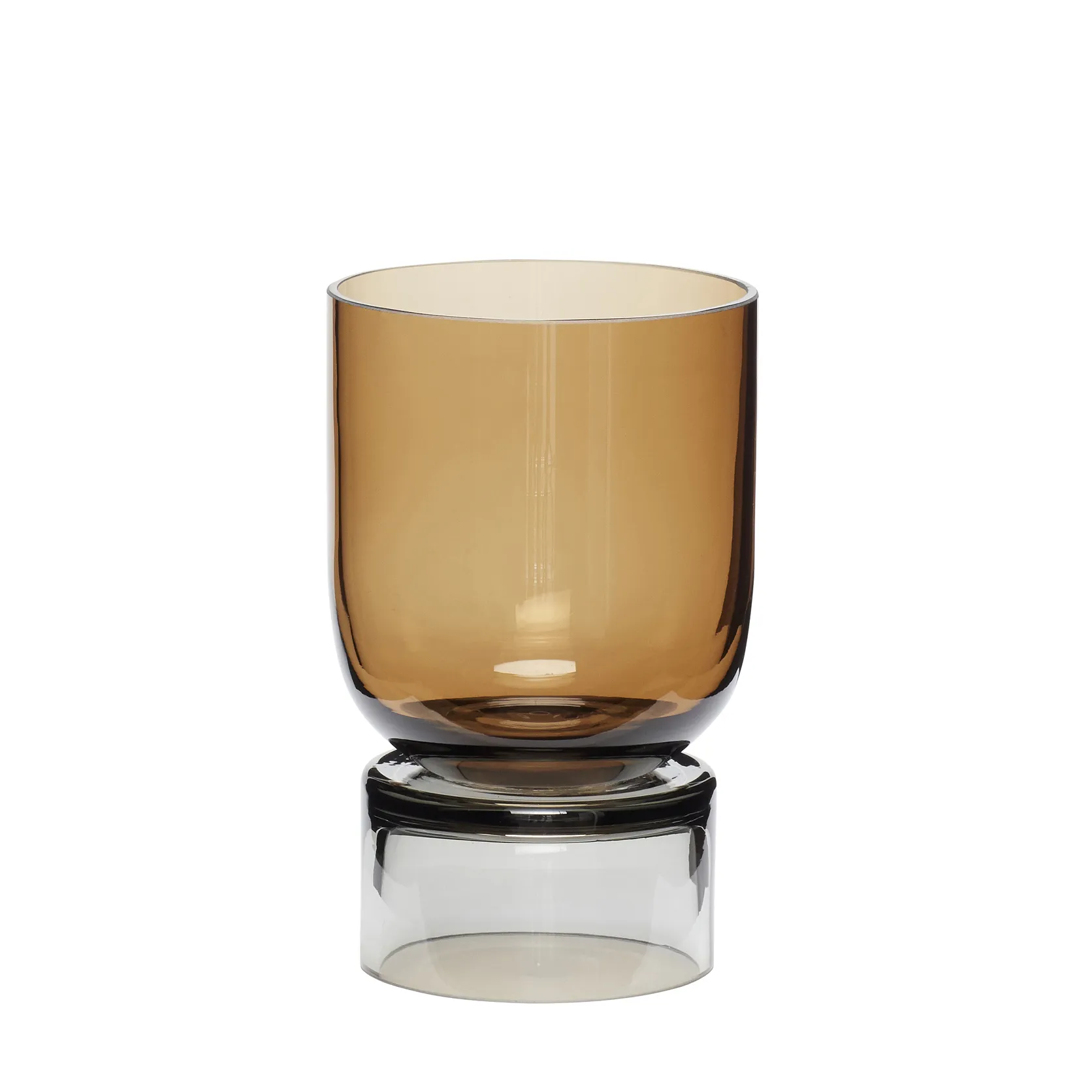 Hübsch Vase liten, Amber-grå Hübsch Interior