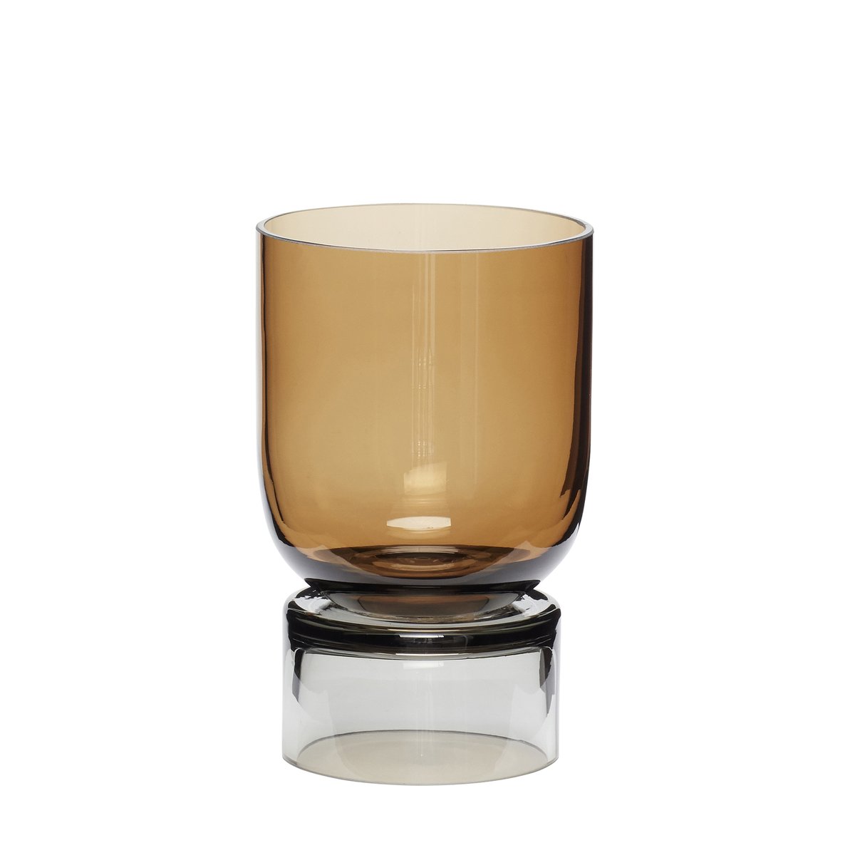 Hübsch Hübsch Vase liten Amber-grå