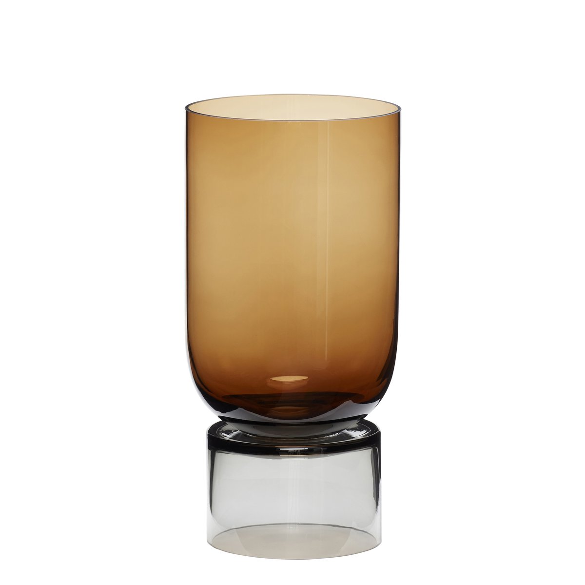 Hübsch Hübsch Vase stor Amber-grå