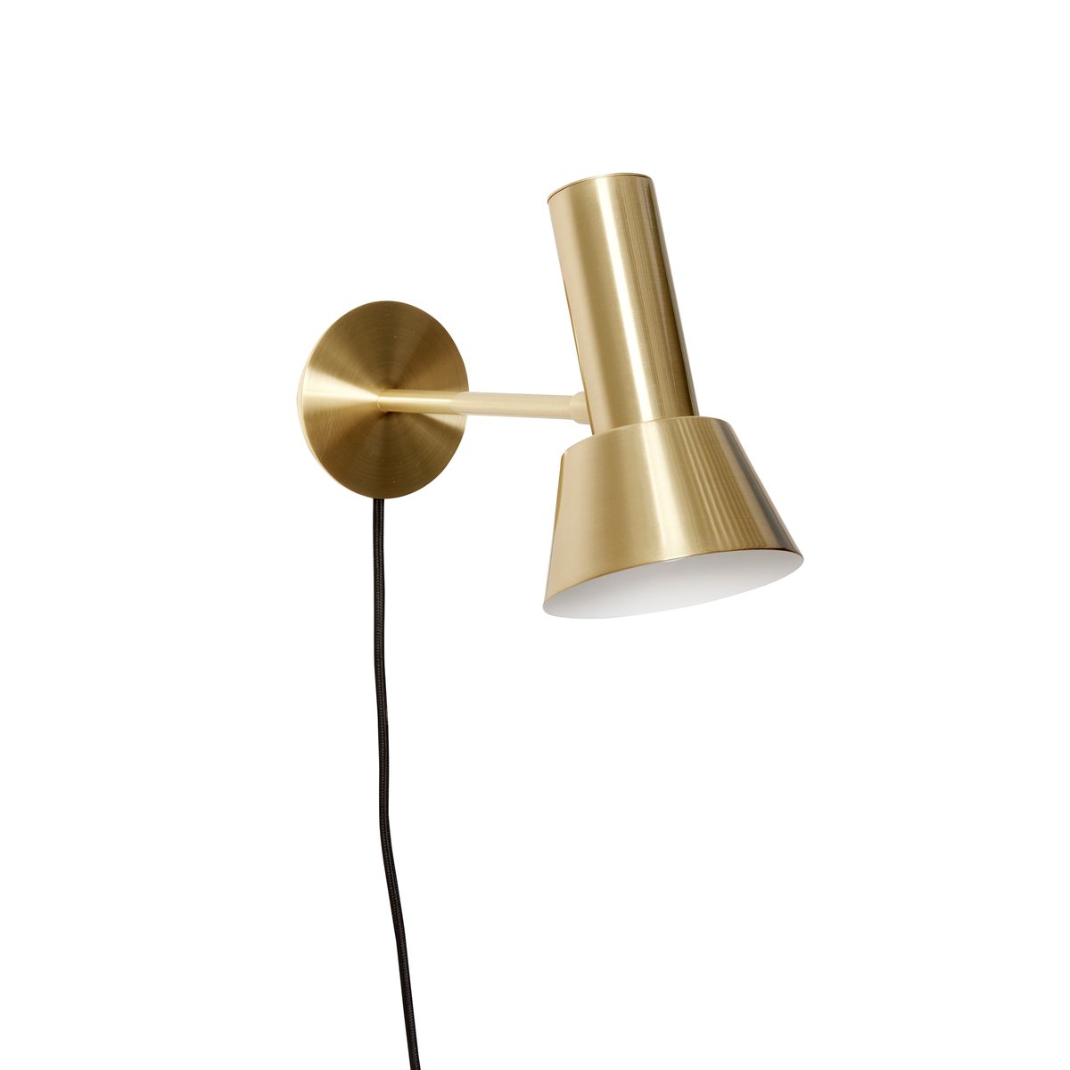 Hübsch Hübsch vegglampe H20 cm Messing