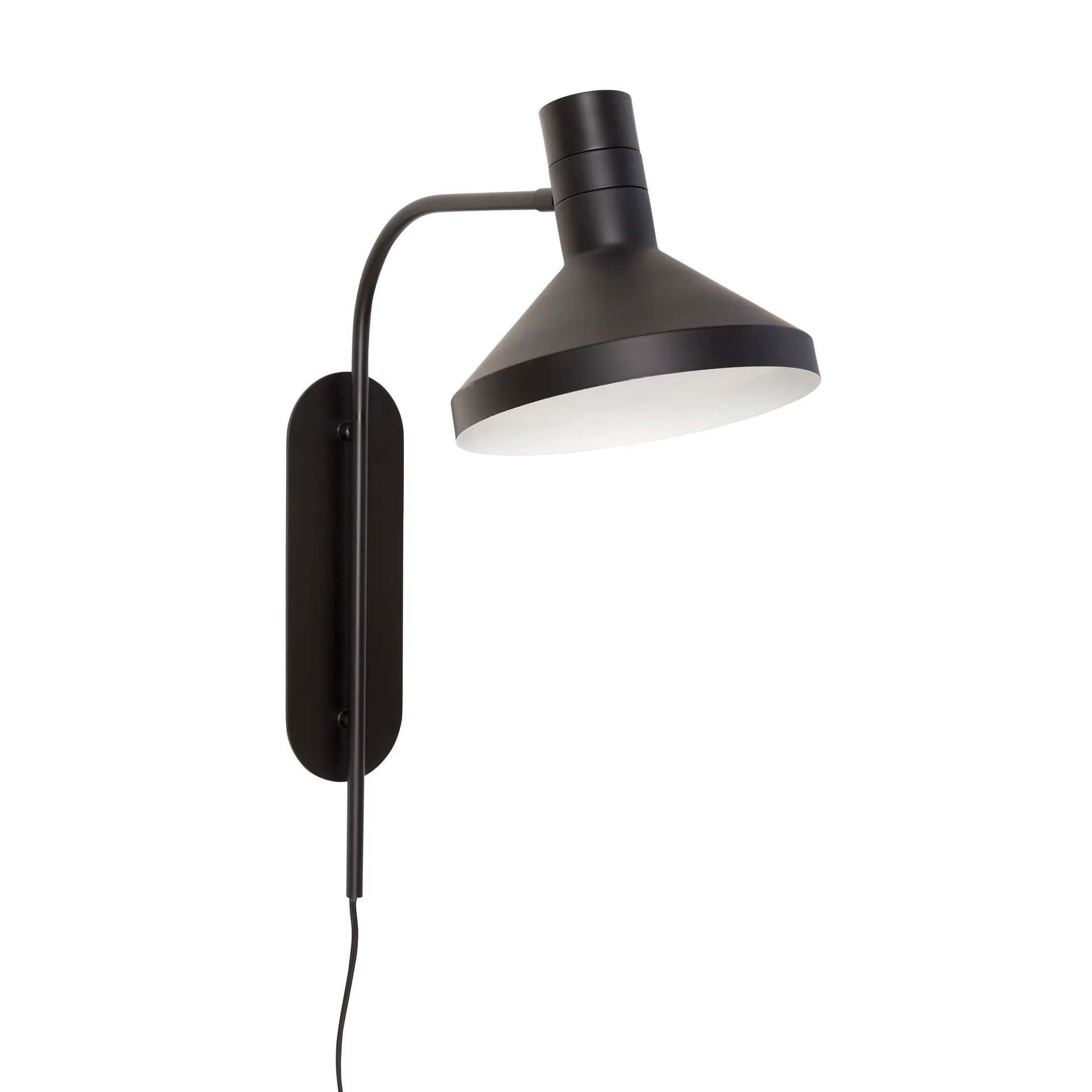 Hübsch vegglampe H56 cm, Svart Hübsch