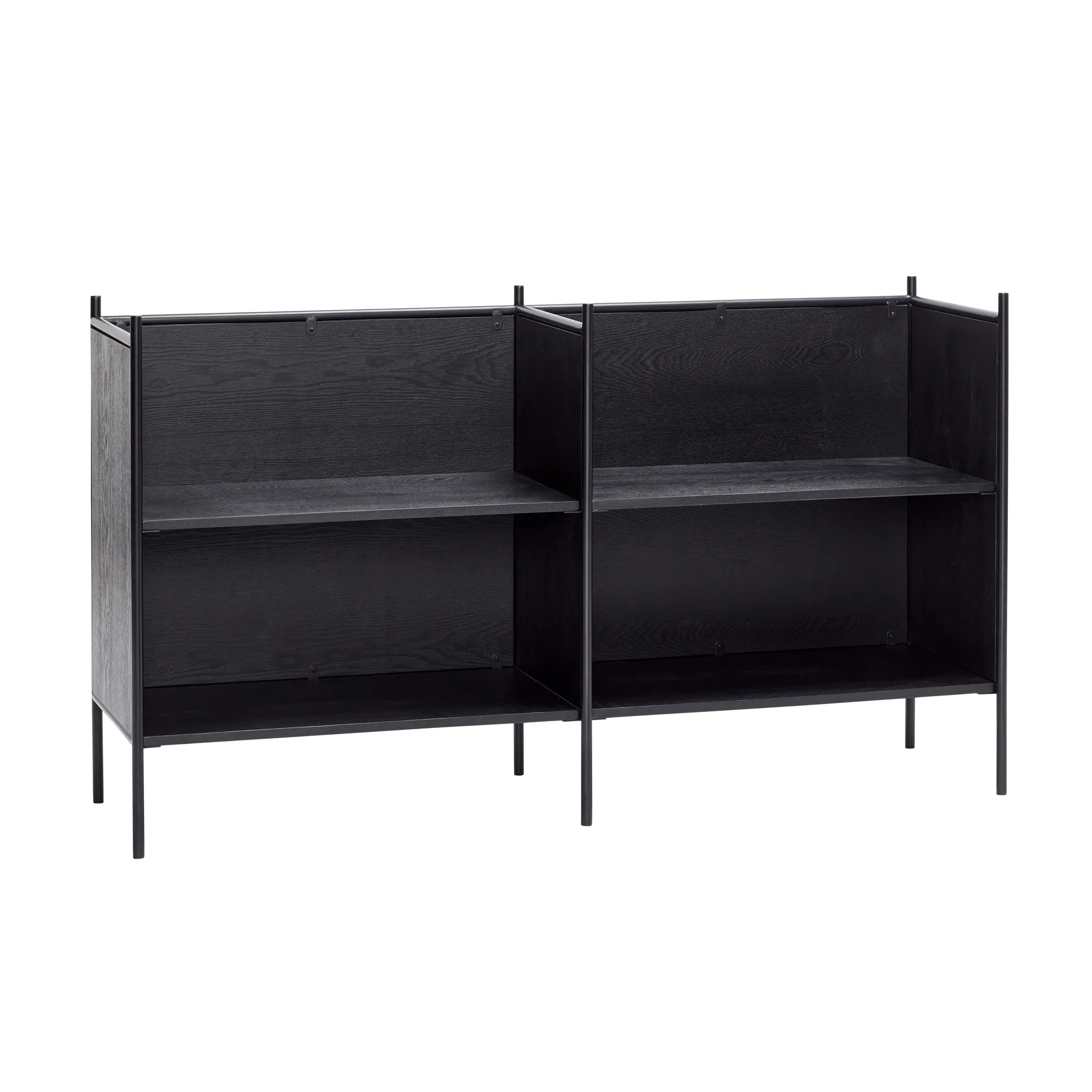 Hylle 75x131 cm, Metall-svart Hübsch