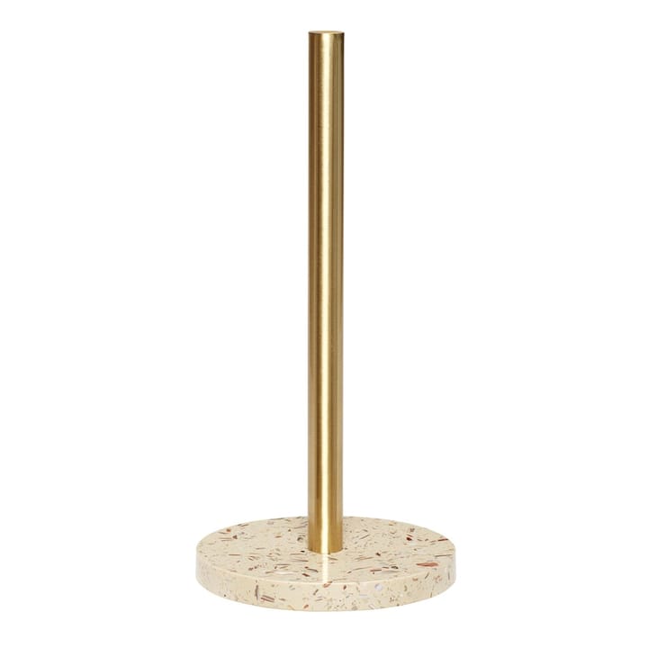 Kjøkkenrullholder 29 cm, Marmor-messing Hübsch Interior