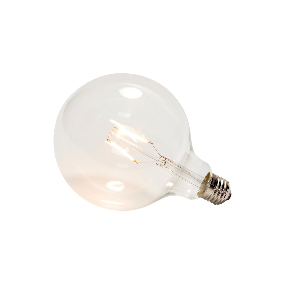 Hübsch LED-lampe E27 2W Ø13cm Klar