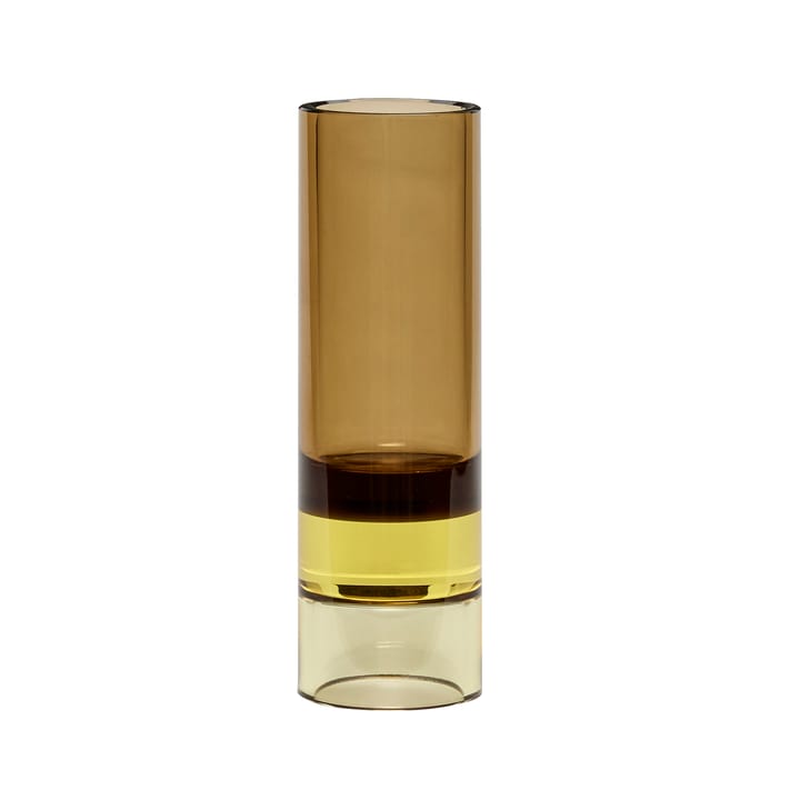 Lyslykt Vase Ø5 cm - Brun-gul - Hübsch