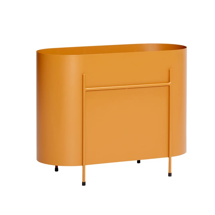 Oblongt blomsterbord 60x47 cm - Metall-oransje - Hübsch