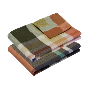 Playful kjøkkenhåndkle 2-pk - Multicolour - Hübsch Interior